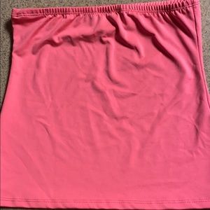 Hot pink tube top